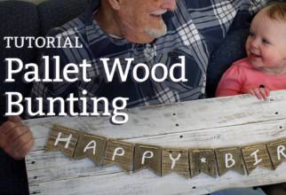 DIY pallet wood bunting tutorial